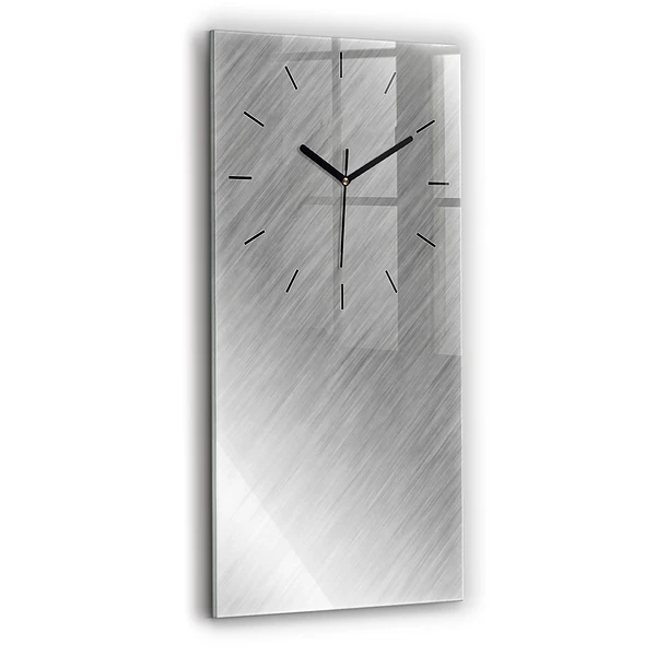 Vertikale Uhr mit motiv Metallwand