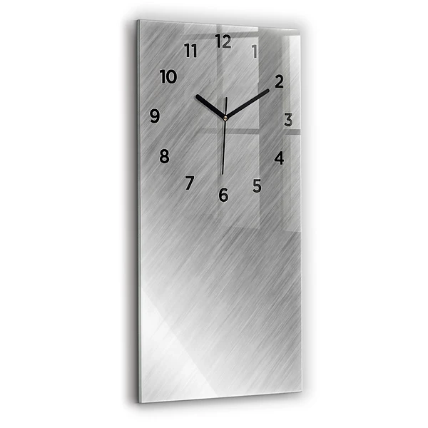 Vertikale Uhr mit motiv Metallwand