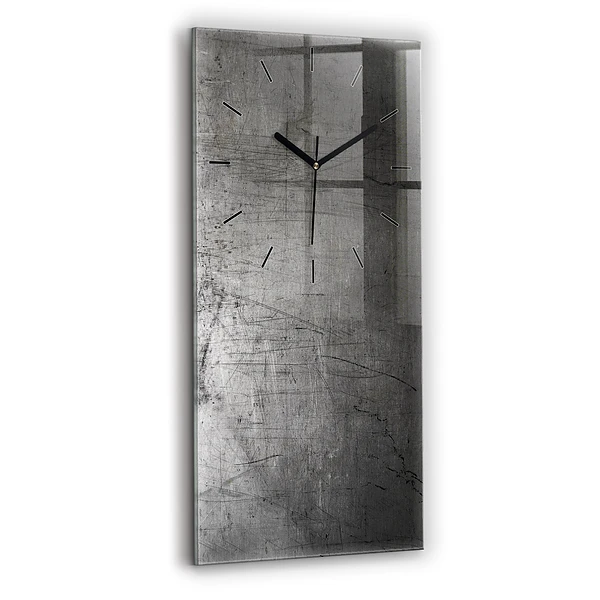 Vertikale Uhr Metallwand