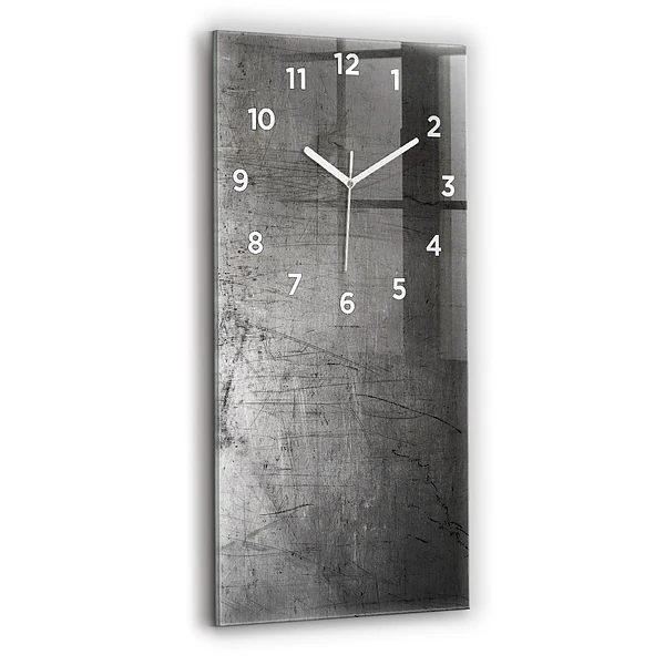 Vertikale Uhr Metallwand
