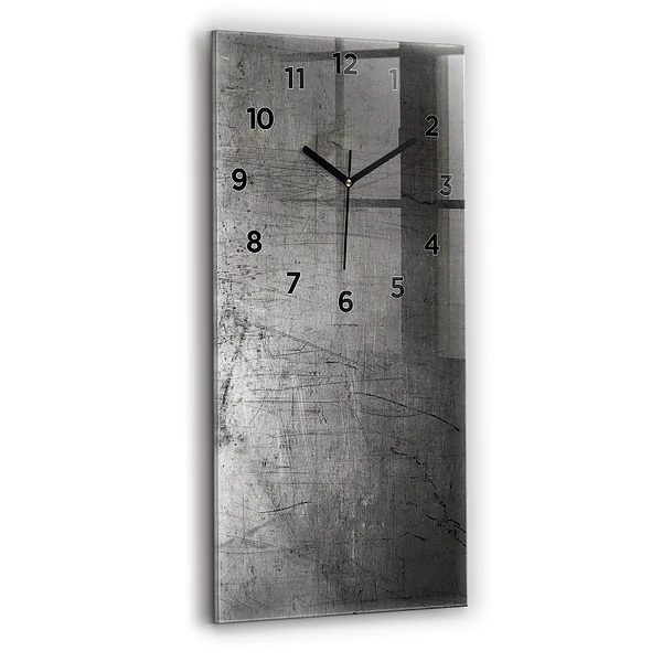 Vertikale Uhr Metallwand
