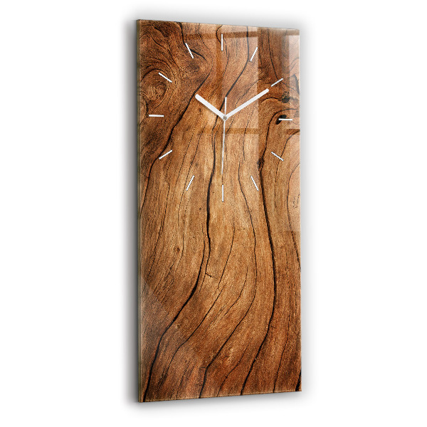 Vertikale Uhr mit motiv Altes Holz