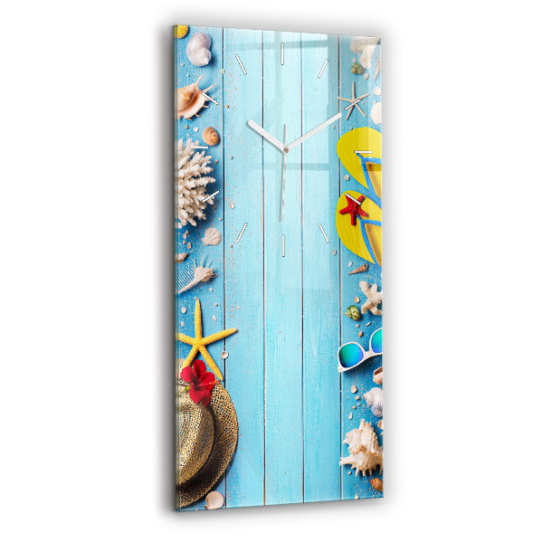 Vertikale Uhr mit motiv Strand-Accessoires
