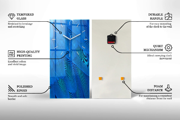 Vertikale Uhr mit motiv Strand-Accessoires