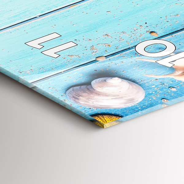 Vertikale Uhr mit motiv Strand-Accessoires