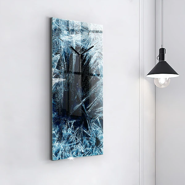 Vertikale Uhr mit motiv Gefrorene Wand