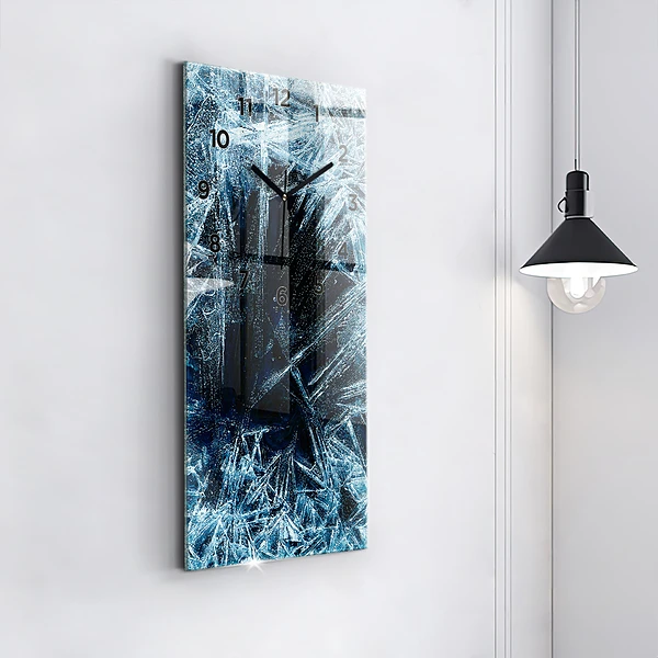 Vertikale Uhr mit motiv Gefrorene Wand