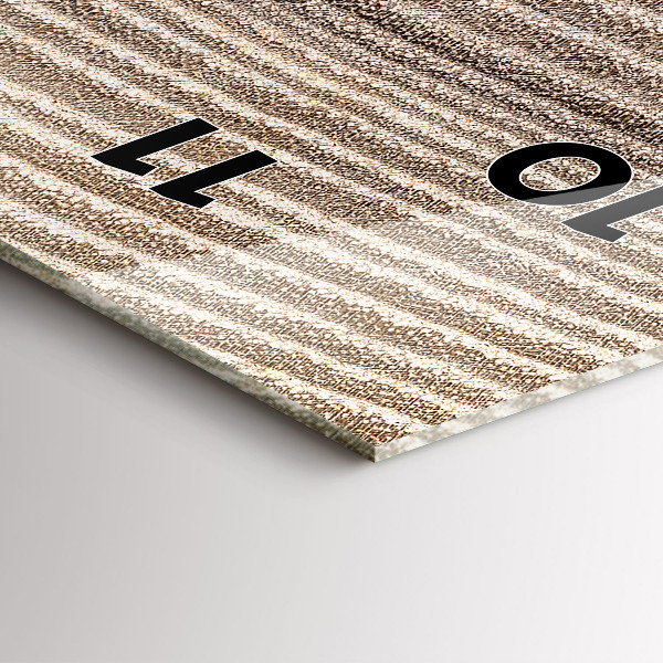 Vertikale Uhr mit motiv Baumstamm