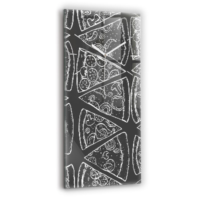 Vertikale Uhr Bemalte Pizza