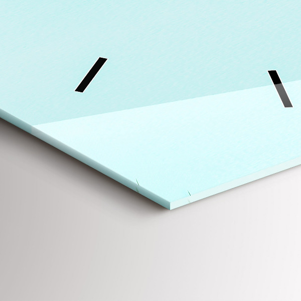 Vertikale Uhr mit motiv Grüne Palmen