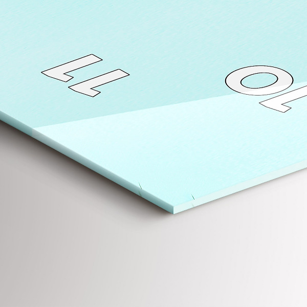 Vertikale Uhr mit motiv Grüne Palmen