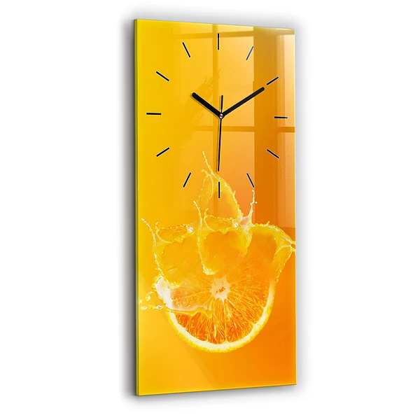 Vertikale Uhr Orange
