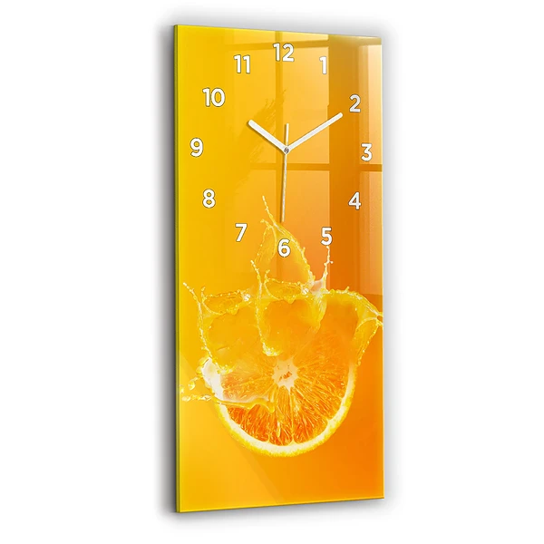 Vertikale Uhr Orange