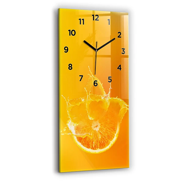 Vertikale Uhr Orange