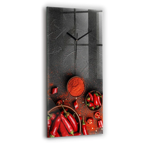 Vertikale Uhr Rote Paprika