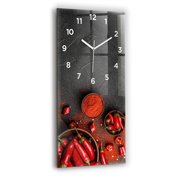 Vertikale Uhr Rote Paprika