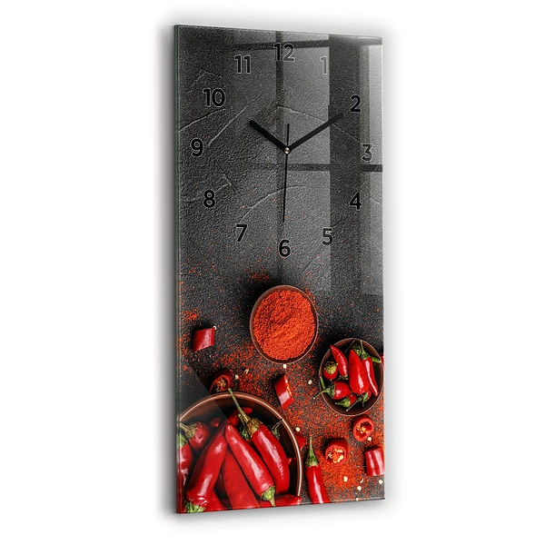 Vertikale Uhr Rote Paprika