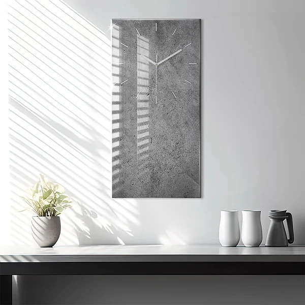 Vertikale Uhr mit motiv Industrielle Wand
