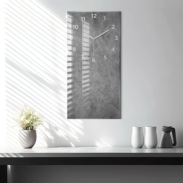 Vertikale Uhr mit motiv Industrielle Wand
