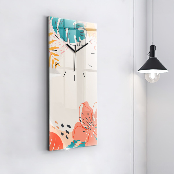 Vertikale Uhr Hawaiianische Pflanzen