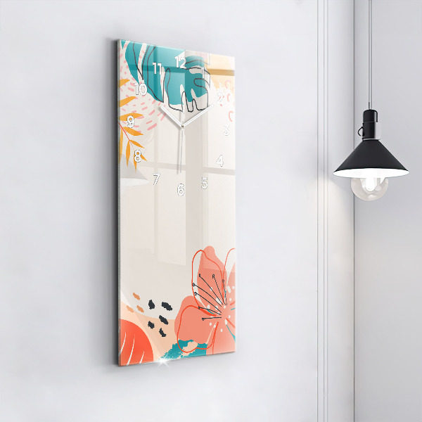 Vertikale Uhr Hawaiianische Pflanzen