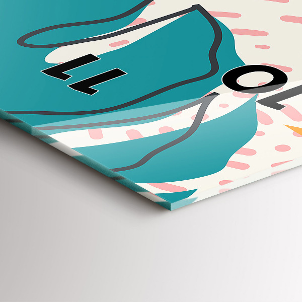 Vertikale Uhr Hawaiianische Pflanzen