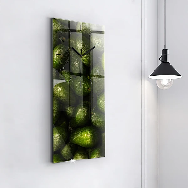 Vertikale Uhr Avocado