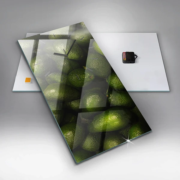 Vertikale Uhr Avocado
