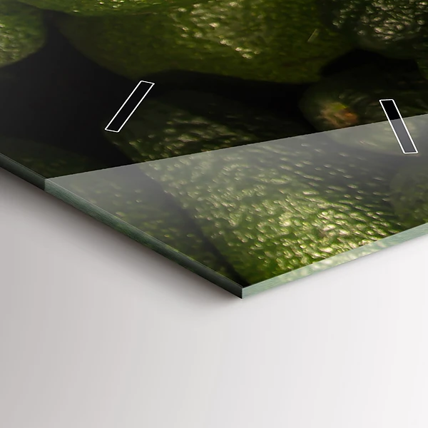 Vertikale Uhr Avocado