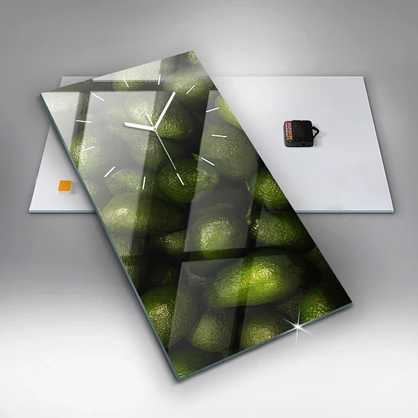 Vertikale Uhr Avocado