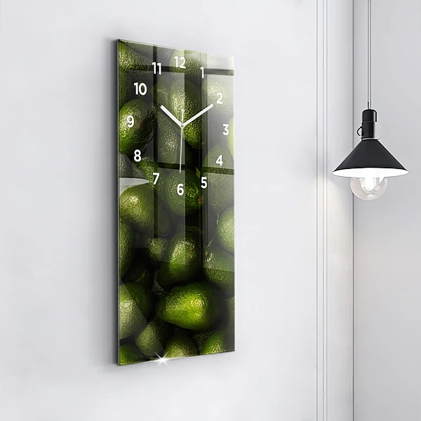 Vertikale Uhr Avocado