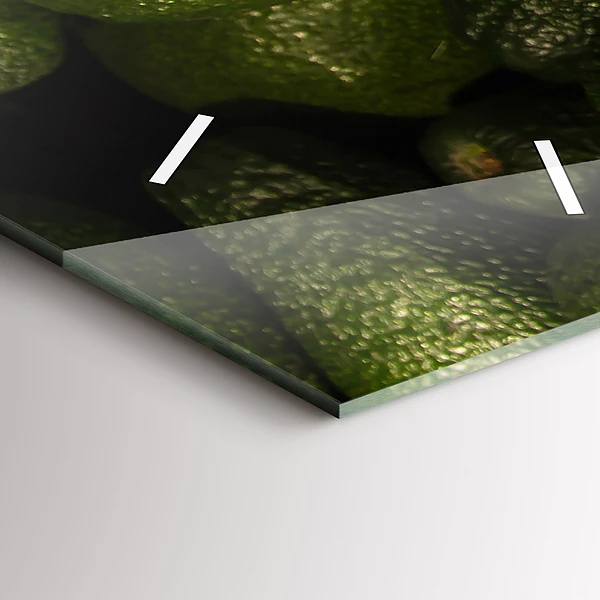 Vertikale Uhr Avocado