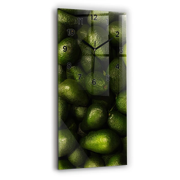Vertikale Uhr Avocado