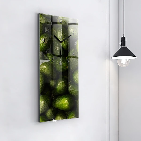 Vertikale Uhr Avocado