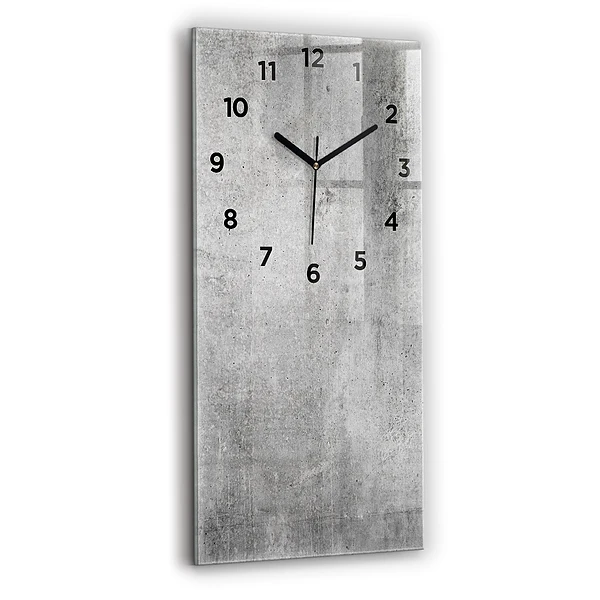 Vertikale Uhr Rohe Wand