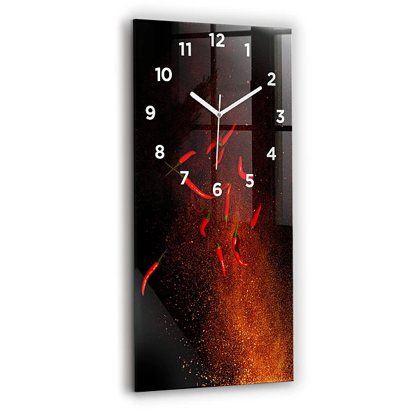 Vertikale Uhr mit motiv Chili-Schoten