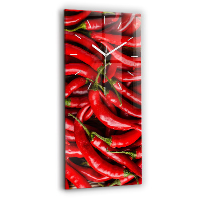 Vertikale Uhr Scharfe Paprika