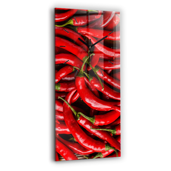 Vertikale Uhr Scharfe Paprika