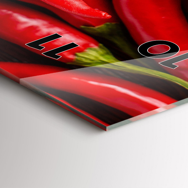 Vertikale Uhr Scharfe Paprika