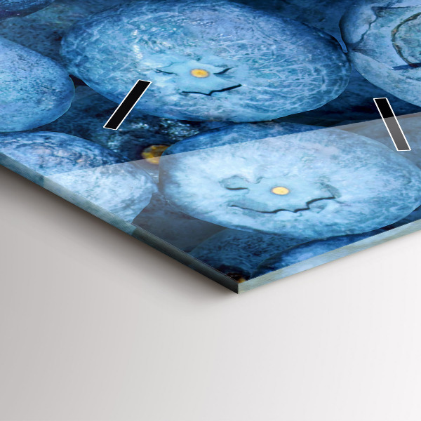 Vertikale Uhr Beeren und Himbeeren