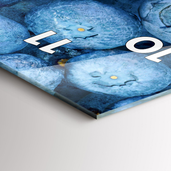 Vertikale Uhr Beeren und Himbeeren