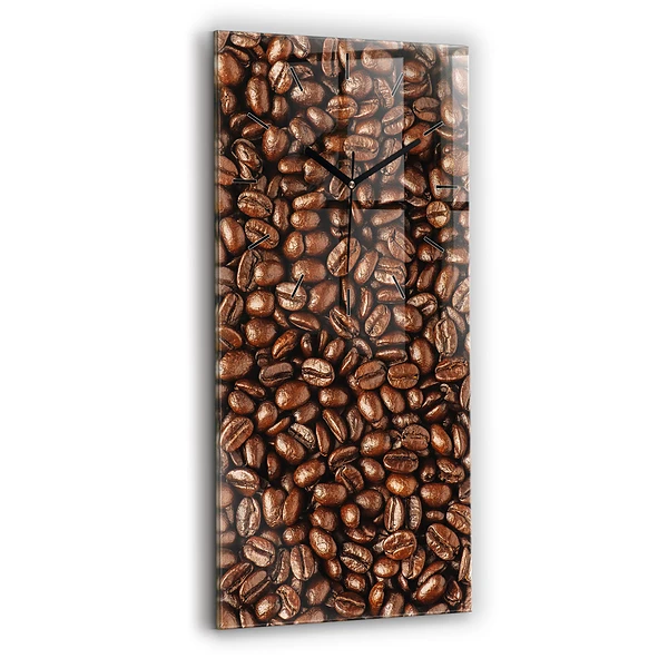 Vertikale Uhr mit motiv Kaffeebohnen