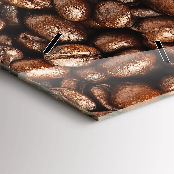 Vertikale Uhr mit motiv Kaffeebohnen
