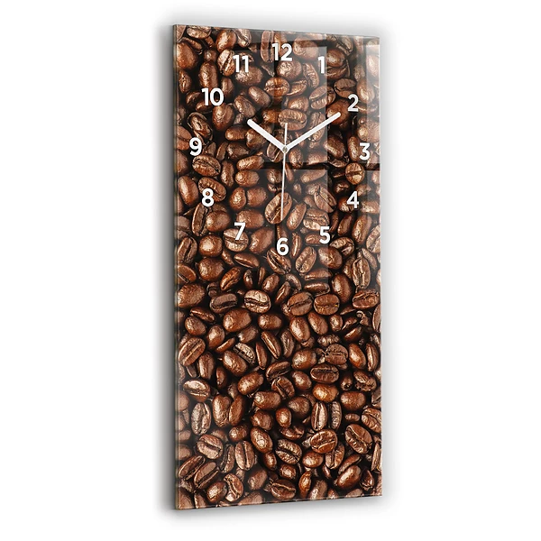 Vertikale Uhr mit motiv Kaffeebohnen