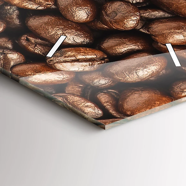Vertikale Uhr mit motiv Kaffeebohnen