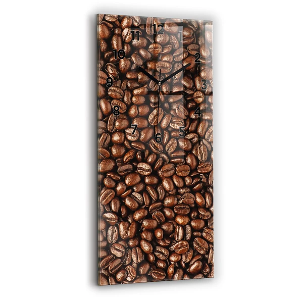 Vertikale Uhr mit motiv Kaffeebohnen