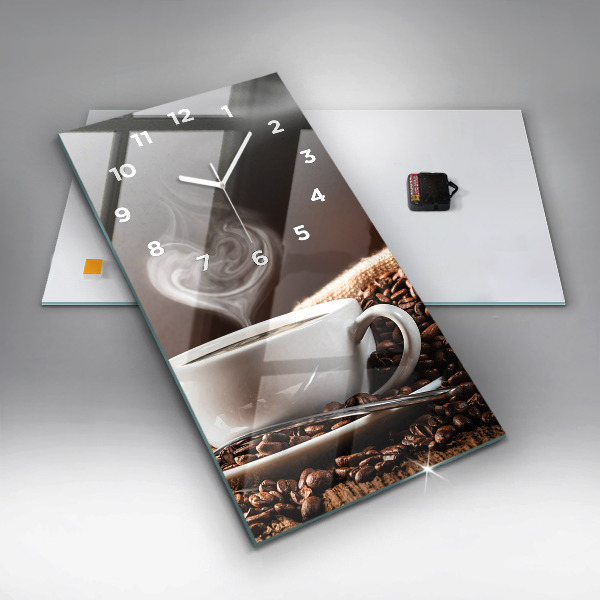 Vertikale Uhr Kaffeetasse