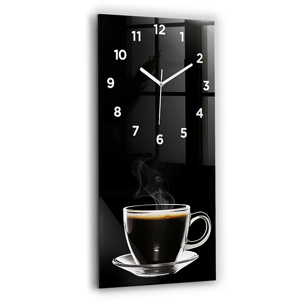 Vertikale Uhr Schwarzer Kaffee