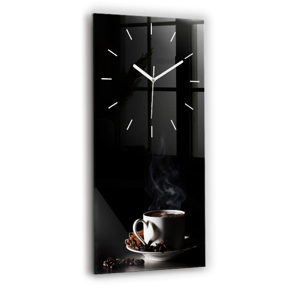 Vertikale Uhr mit motiv Kaffeetasse