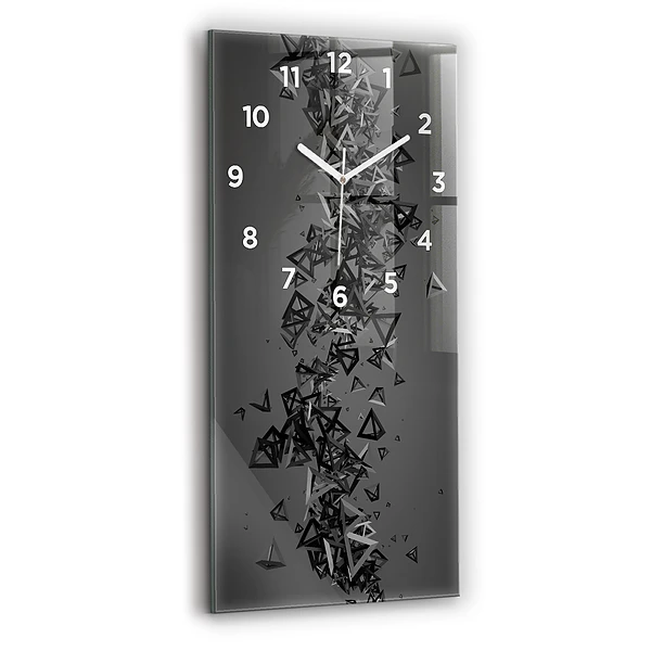 Vertikale Uhr mit motiv Abstraktion